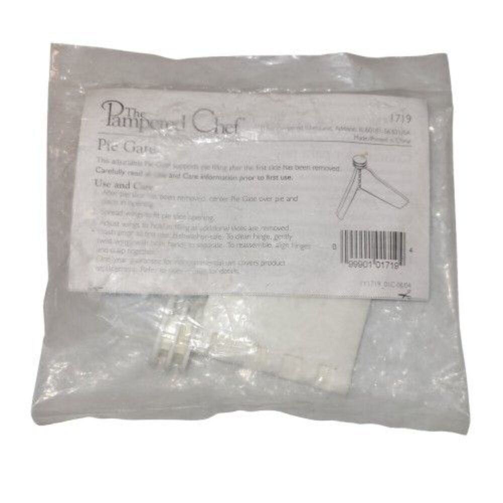 Pampered Chef Pie Gate #1719 Vintage/ Retired  New In Sealed Package White